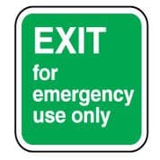 Safe Safety Sign - Exit For Emergency 080