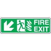 Safe Safety Sign - Fire Door Left Down 090
