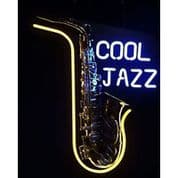 Saxophone Cool Jazz Neon Sign