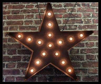 Star Bulb Sign