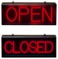 Static Red LED Sign Open/closed