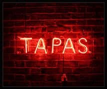 Tapas Flashing Neon Sign