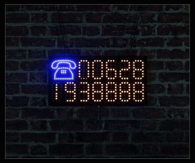Telephone LED Sign