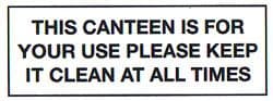 This Canteen is For Your Use