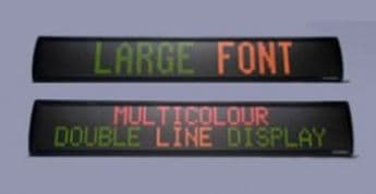 Tri Colour Large font / Bi line Indoor LED Display in 4 different sizes