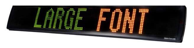 Turbo LED Outdoor Sign - Large fonts - Single or Bi line - Tricolours - 3 sizes