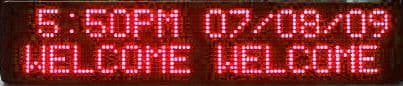 Turbo LED Outdoor Sign Single or Bi line - 2 different colours - 3 sizes