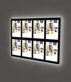 Wall mounted LED Colored Light Pockets