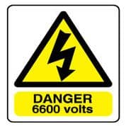 Warn103 - Danger 6600 volts
