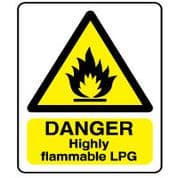 Warn151 - Danger Flammable