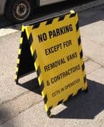 Warning A-Board - Yellow and Black