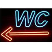 WC Neon Sign (left)