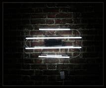 White Lines Neon Sign