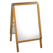Wood Effect Aluminium Snap Frame A-board in 2 different colours