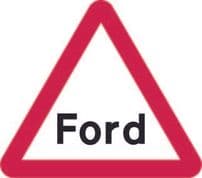 Worded Warning Sign