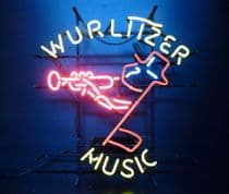 Wurlitzer Music Neon Sign