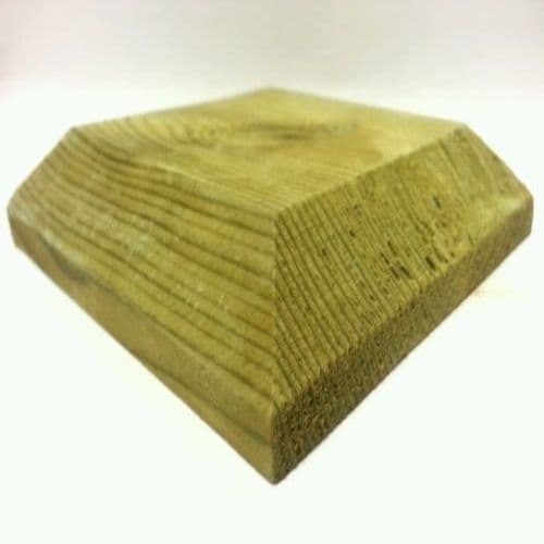 Timber Caps Deluxe Flat Timber Fence Post Cap