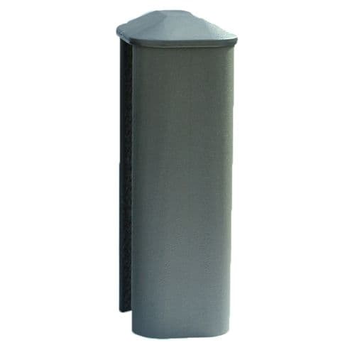 Graphite Eco Fencing Plastic Slotted Fence Post