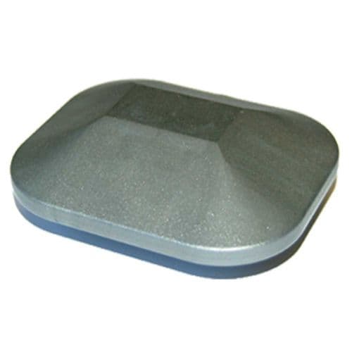 Graphite Flat Eco Fencing Plastic Post Cap