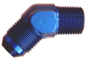 -10 AN to 3/4 NPT 45 deg Forged Adaptor - #823-10-12