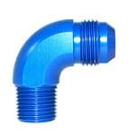-12 AN to 3/4 NPT 90deg Male Swept Elbow - #822-12-SW
