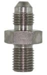 -3 AN Male to 10mm x 1mm Male ENS Steel Straight Adaptor - 351-03