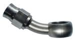 -3 AN Stainless Steel Banjo 20 deg Rise Teflon Hose End 211-03-J