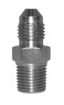 -3 AN to 1/8 NPT stainless steel straight male - #816-03-J