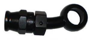 -3 AN to 10mm Eye Aluminium 20 deg Side Bend Banjo Hose End - # 212-03-D - Speedflow