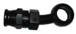 -3 AN to 10mm Eye Aluminium 20 deg Side Bend Banjo Hose End - # 212-03-D