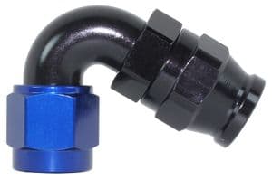 -6 AN 120deg Teflon Hose End 204-06-D - Speedflow