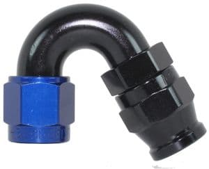 -6 AN 150deg Teflon Hose End 205-06-D - Speedflow