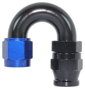 -6 AN 180deg Teflon Hose End 206-06-D - Speedflow