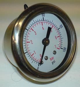 0 to 100 psi mini gauge glycerine filled 521-100