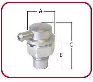 11mm Tank Breather & Shut Off - 610-THV45 - Speedflow