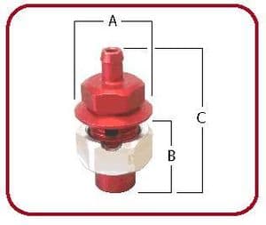 11mm Tank Breather & Shut Off - 610-TRV45 - Speedflow