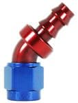 45 deg AN push on hose ends - 400 series
