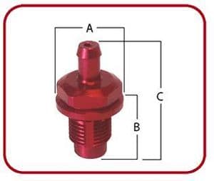 9/16 UNF Tank Breather & Shut Off - 610-TRV67 - Speedflow