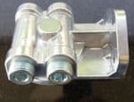 Mocal Remote Oil Filter Head, Ports on Both Sides, 3/4 UNF filter thread - 572-RFH6