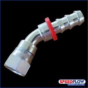 Steel Oil Hose Fitting AN / JIC 45 deg - Speedflow