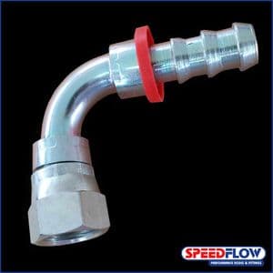 Steel Oil Hose Fitting AN / JIC 90 deg - Speedflow