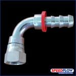 Steel Oil Hose Fitting BSP 90 deg