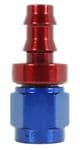 Straight AN push on hose ends - 400 series