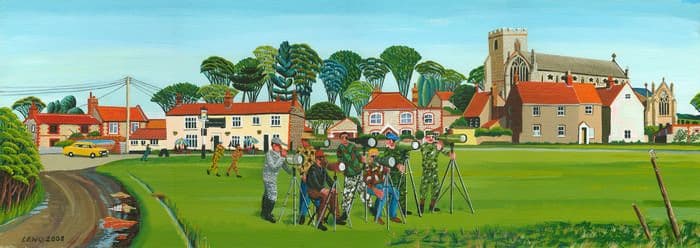 Bird Art Prints by Brian Lewis, White Crested Sparrow