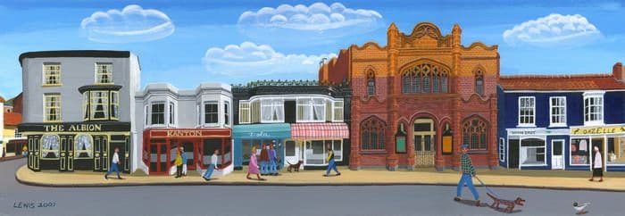 Cromer Art Prints by Brian Lewis, Church Street, Cromer