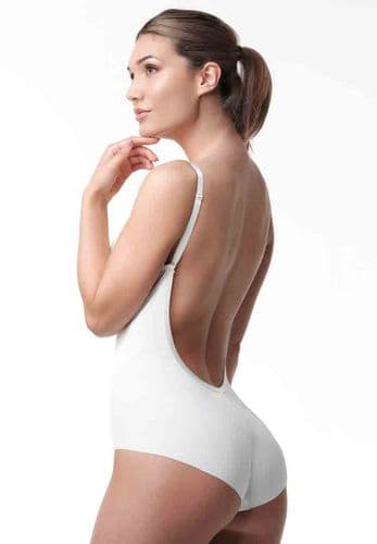 Backless Bridal Body in Ivory (Plain Leg)