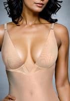 Backless Bodysuit with Plunging Neckline (thong style)