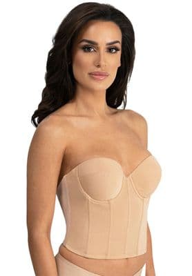 Low Back Bustier in Mocha