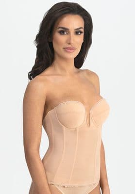 Low Back Torsolette with a Plunge Front