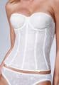 White Embroidered Basque | Bridal Lingerie Shop